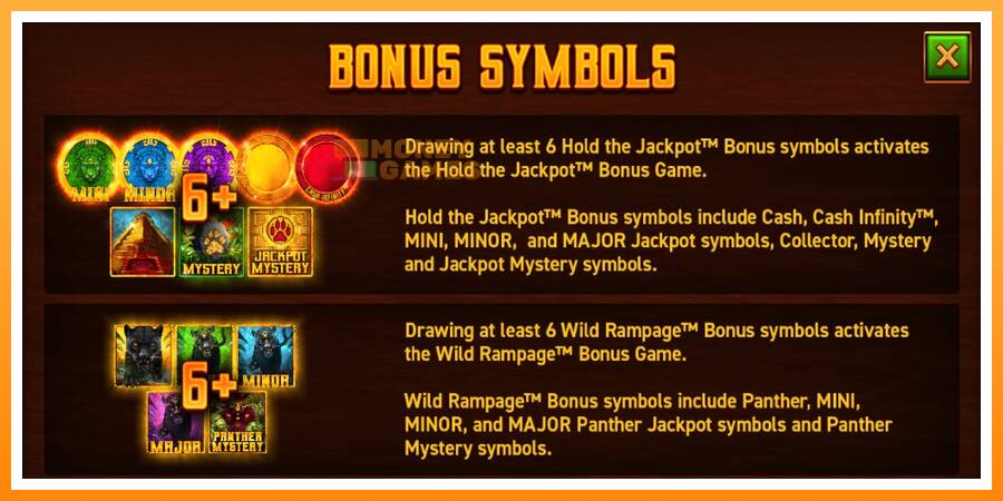 ลองสัมผัสเครื่องดูครับ Mighty Wild: Panther Grand Gold Edition Halloween Jackpots, รูปภาพ 5: เล่นเพื่อเงิน