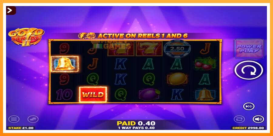 ลองสัมผัสเครื่องดูครับ Gold Strike II Rapid Fire Jackpots, รูปภาพ 3: เล่นเพื่อเงิน