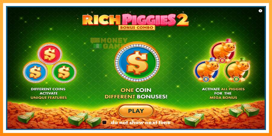 ลองสัมผัสเครื่องดูครับ Rich Piggies 2: Bonus Combo, รูปภาพ 1: เล่นเพื่อเงิน