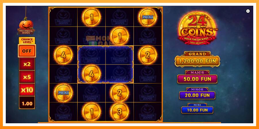 ลองสัมผัสเครื่องดูครับ 24 Coins Halloween Jackpots, รูปภาพ 2: เล่นเพื่อเงิน