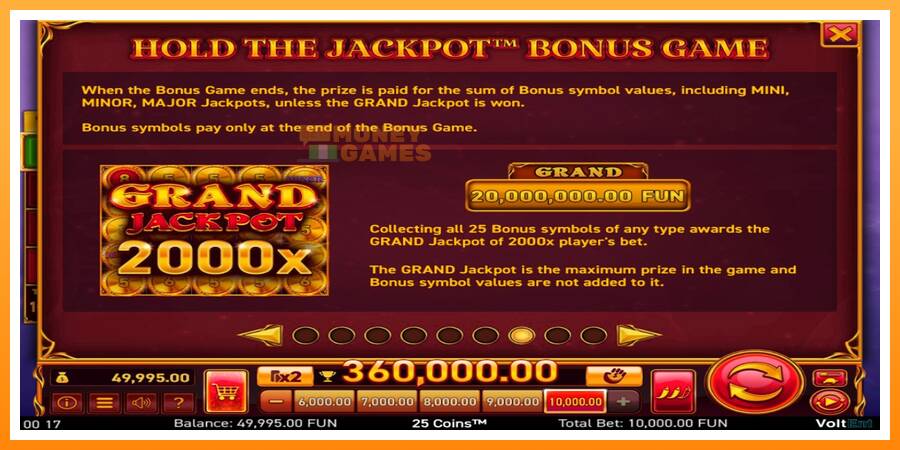 ลองสัมผัสเครื่องดูครับ 25 Coins Halloween Jackpots, รูปภาพ 7: เล่นเพื่อเงิน