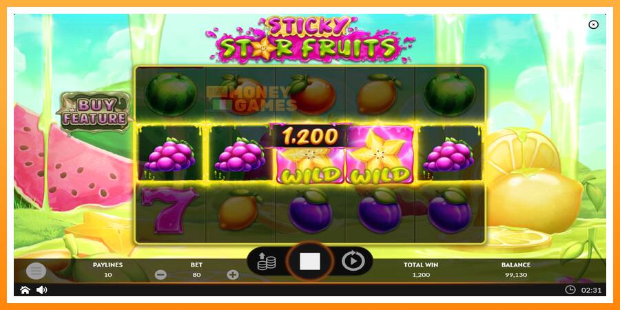 ลองสัมผัสเครื่องดูครับ Sticky Star Fruits, รูปภาพ 4: เล่นเพื่อเงิน