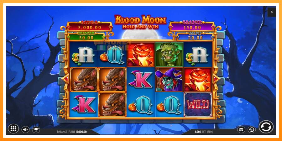 ลองสัมผัสเครื่องดูครับ Blood Moon Hold and Win, รูปภาพ 1: เล่นเพื่อเงิน