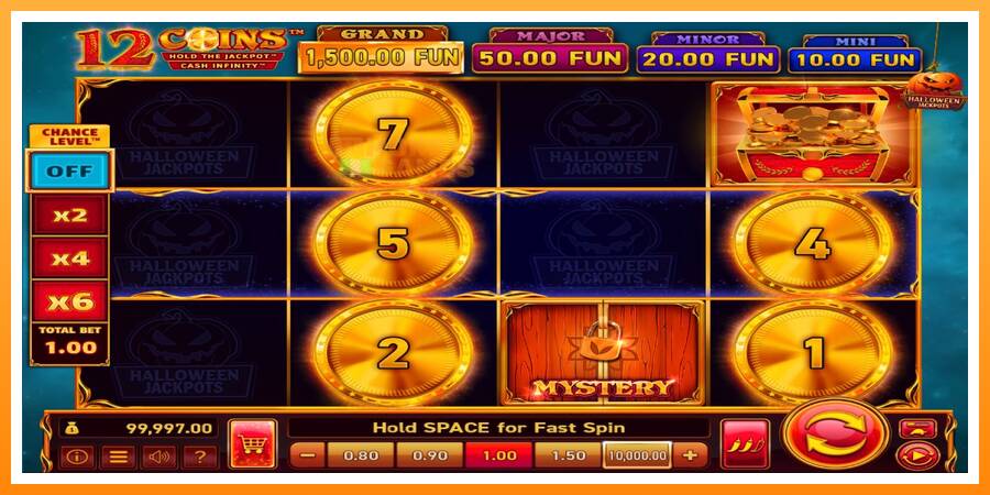 ลองสัมผัสเครื่องดูครับ 12 Coins Grand Gold Edition Halloween Jackpots, รูปภาพ 2: เล่นเพื่อเงิน