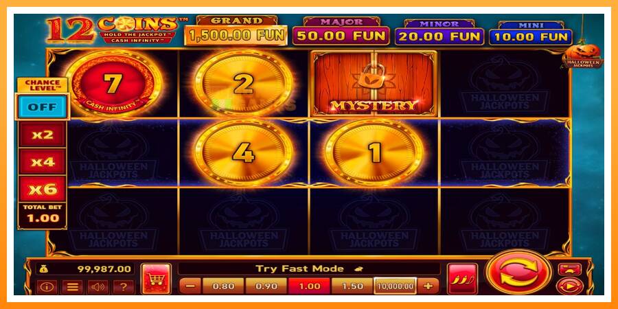 ลองสัมผัสเครื่องดูครับ 12 Coins Grand Gold Edition Halloween Jackpots, รูปภาพ 3: เล่นเพื่อเงิน