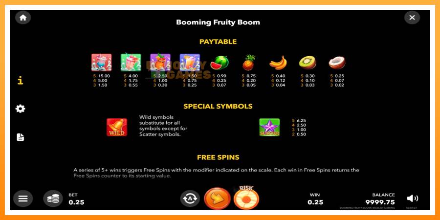 ลองสัมผัสเครื่องดูครับ Booming Fruity Boom, รูปภาพ 5: เล่นเพื่อเงิน