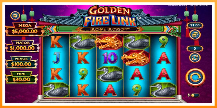 ลองสัมผัสเครื่องดูครับ Golden Fire Link Buchae Blossom, รูปภาพ 1: เล่นเพื่อเงิน