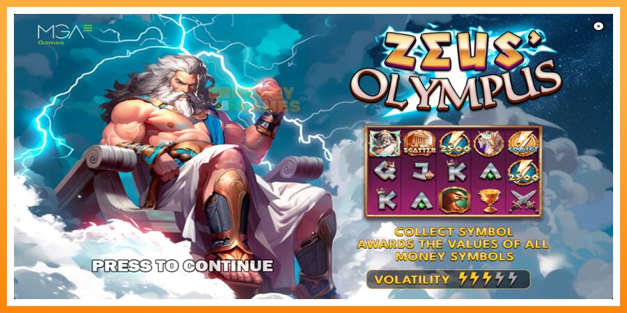 ลองสัมผัสเครื่องดูครับ Zeus Olympus, รูปภาพ 1: เล่นเพื่อเงิน