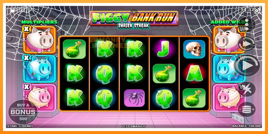 ลองสัมผัสเครื่องดูครับ Piggy Bank Run - Shriek Streak, รูปภาพ 1: เล่นเพื่อเงิน