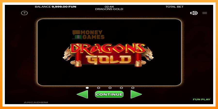 ลองสัมผัสเครื่องดูครับ Dragons Gold, รูปภาพ 1: เล่นเพื่อเงิน