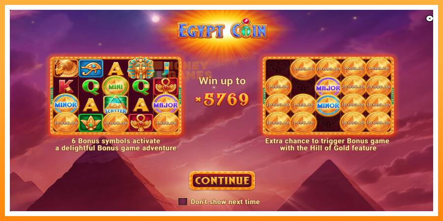 ลองสัมผัสเครื่องดูครับ Egypt Coin, รูปภาพ 1: เล่นเพื่อเงิน