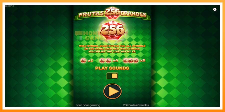 ลองสัมผัสเครื่องดูครับ 256 Frutas Grandes, รูปภาพ 1: เล่นเพื่อเงิน