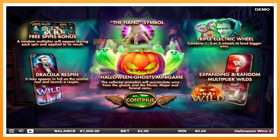 ลองสัมผัสเครื่องดูครับ Halloween Wins 2, รูปภาพ 1: เล่นเพื่อเงิน