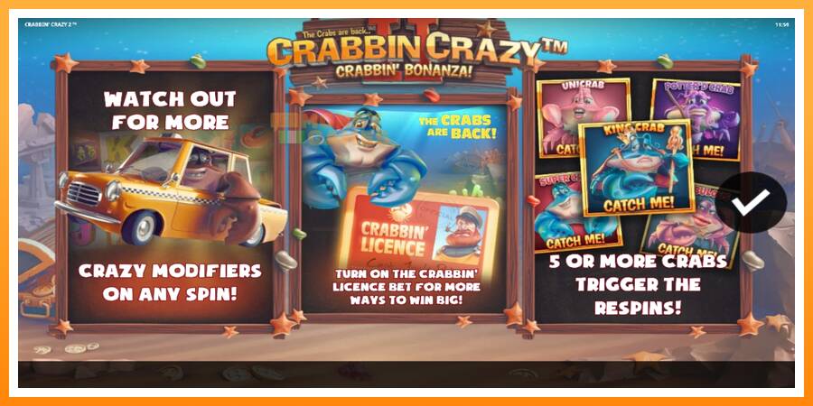 ลองสัมผัสเครื่องดูครับ Crabbin Crazy 2, รูปภาพ 1: เล่นเพื่อเงิน