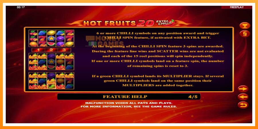 ลองสัมผัสเครื่องดูครับ Hot Fruits 20 Extra Chillis, รูปภาพ 6: เล่นเพื่อเงิน