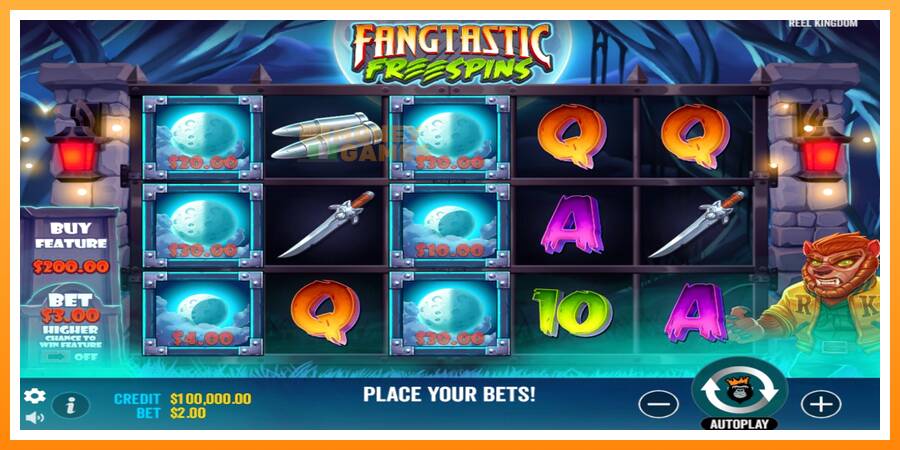 ลองสัมผัสเครื่องดูครับ Fangtastic Freespins, รูปภาพ 2: เล่นเพื่อเงิน