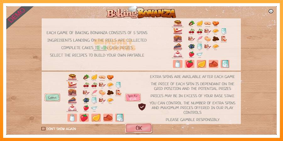 ลองสัมผัสเครื่องดูครับ Baking Bonanza, รูปภาพ 1: เล่นเพื่อเงิน