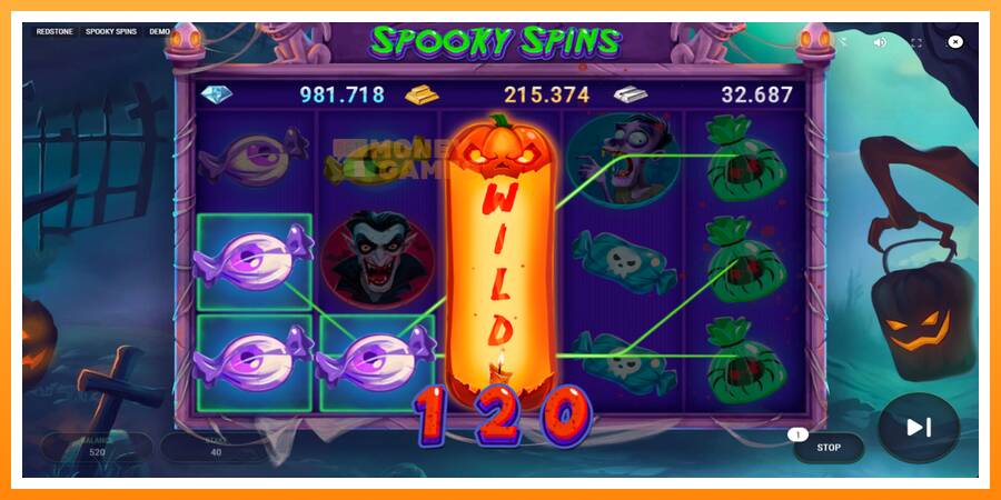 ลองสัมผัสเครื่องดูครับ Spooky Spins, รูปภาพ 4: เล่นเพื่อเงิน