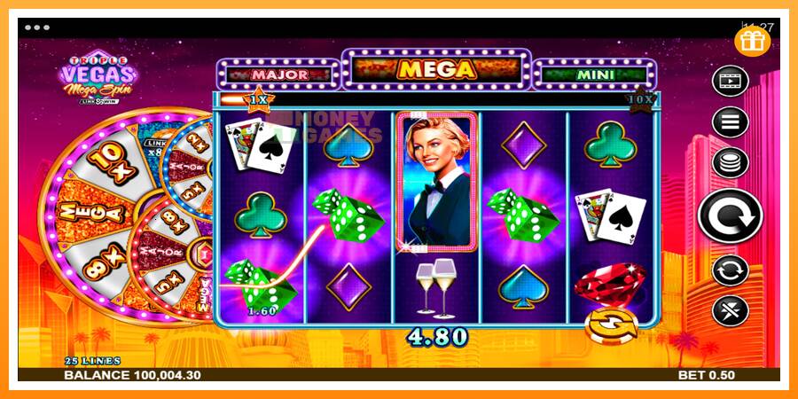 ลองสัมผัสเครื่องดูครับ Triple Vegas Mega Spin, รูปภาพ 2: เล่นเพื่อเงิน