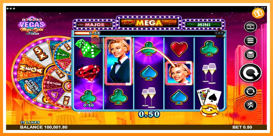 ลองสัมผัสเครื่องดูครับ Triple Vegas Mega Spin, รูปภาพ 4: เล่นเพื่อเงิน