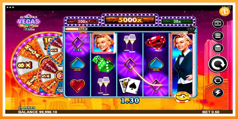 ลองสัมผัสเครื่องดูครับ Triple Vegas Mega Spin, รูปภาพ 5: เล่นเพื่อเงิน