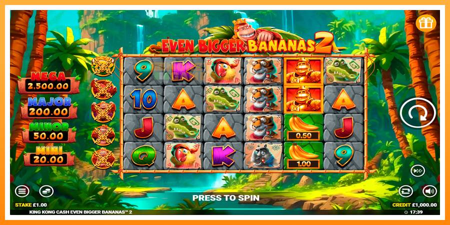 ลองสัมผัสเครื่องดูครับ King Kong Cash Even Bigger Bananas 2, รูปภาพ 1: เล่นเพื่อเงิน