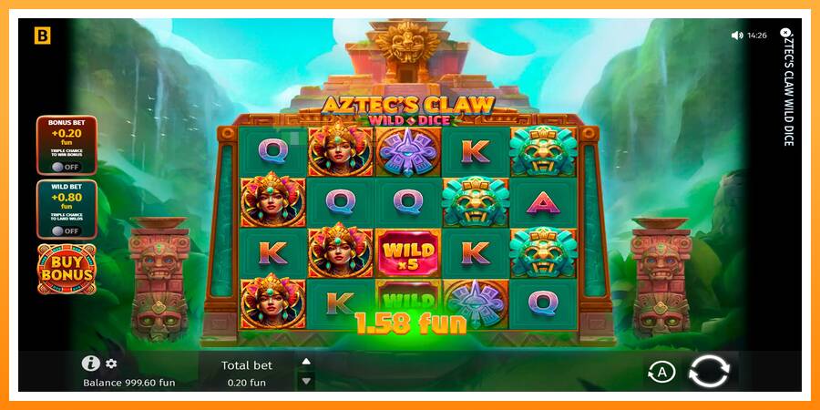 ลองสัมผัสเครื่องดูครับ Aztecs Claw Wild Dice, รูปภาพ 2: เล่นเพื่อเงิน