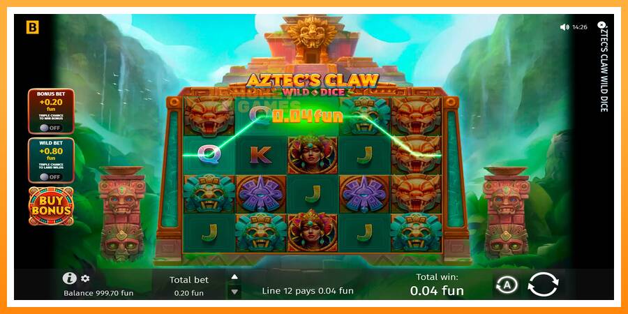 ลองสัมผัสเครื่องดูครับ Aztecs Claw Wild Dice, รูปภาพ 5: เล่นเพื่อเงิน