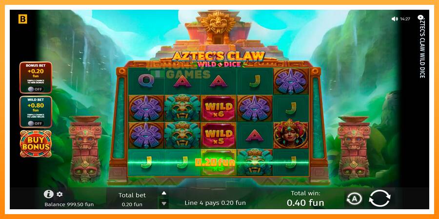 ลองสัมผัสเครื่องดูครับ Aztecs Claw Wild Dice, รูปภาพ 6: เล่นเพื่อเงิน