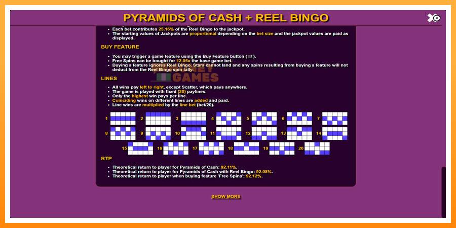 ลองสัมผัสเครื่องดูครับ Pyramids of Cash with Reel Bingo, รูปภาพ 6: เล่นเพื่อเงิน