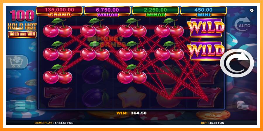 ลองสัมผัสเครื่องดูครับ 100 Hold Hot Hold and Win, รูปภาพ 3: เล่นเพื่อเงิน