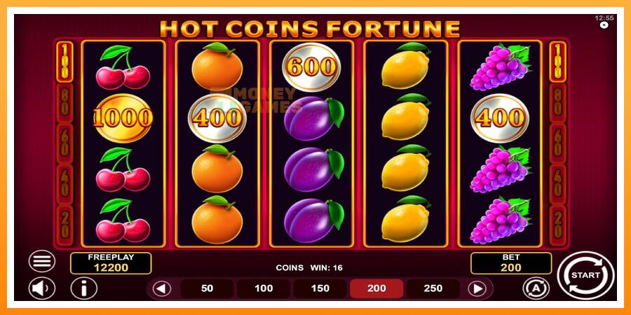 ลองสัมผัสเครื่องดูครับ Hot Coins Fortune, รูปภาพ 2: เล่นเพื่อเงิน