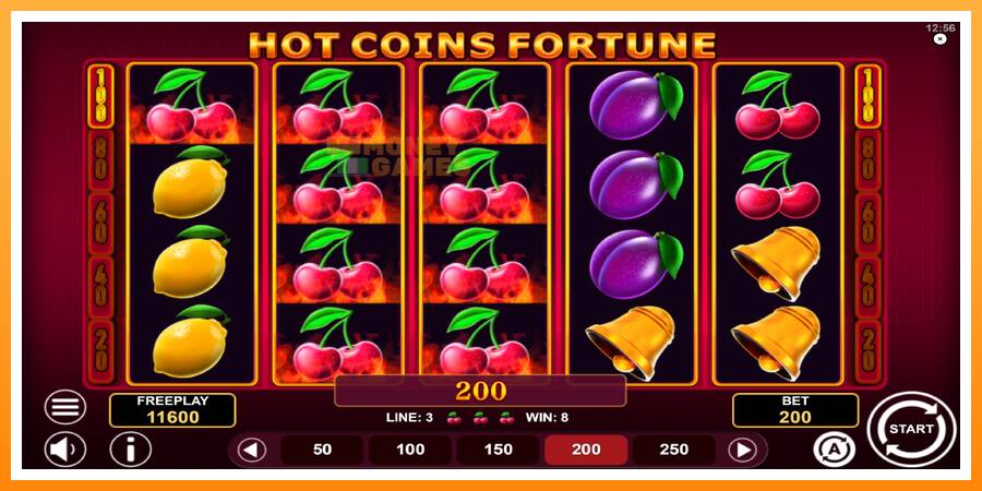 ลองสัมผัสเครื่องดูครับ Hot Coins Fortune, รูปภาพ 3: เล่นเพื่อเงิน