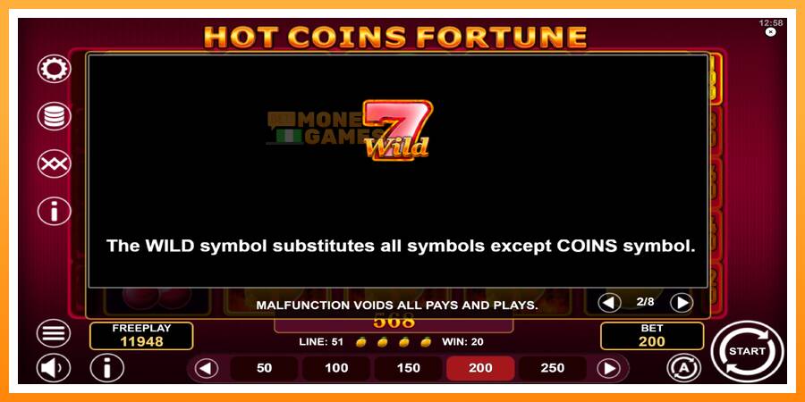 ลองสัมผัสเครื่องดูครับ Hot Coins Fortune, รูปภาพ 6: เล่นเพื่อเงิน