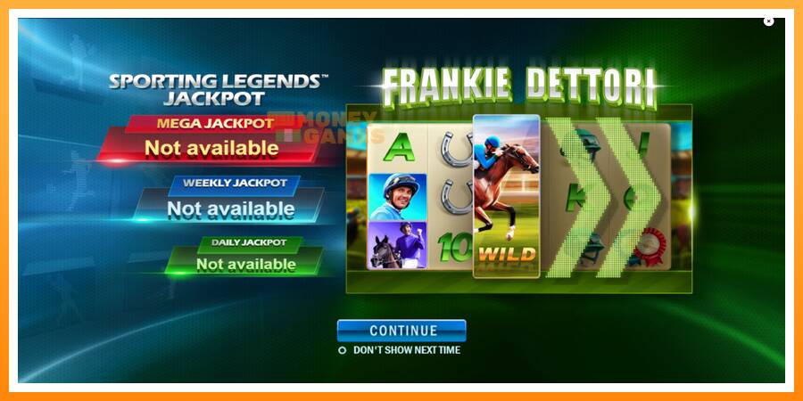 ลองสัมผัสเครื่องดูครับ Frankie Dettori Sporting Legends, รูปภาพ 1: เล่นเพื่อเงิน