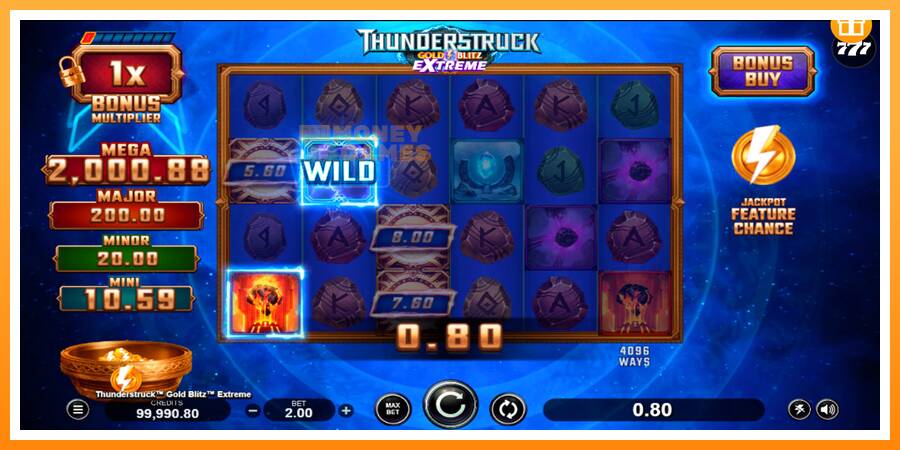 ลองสัมผัสเครื่องดูครับ Thunderstruck Gold Blitz Extreme, รูปภาพ 3: เล่นเพื่อเงิน