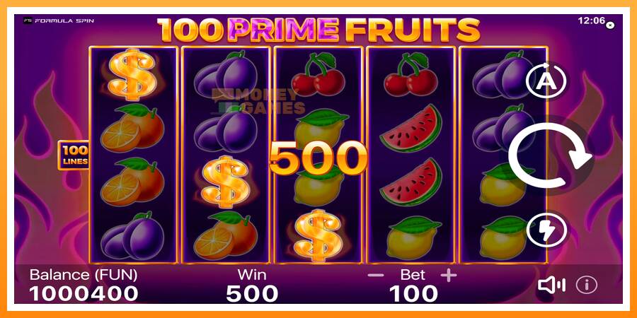 ลองสัมผัสเครื่องดูครับ 100 Prime Fruits, รูปภาพ 2: เล่นเพื่อเงิน