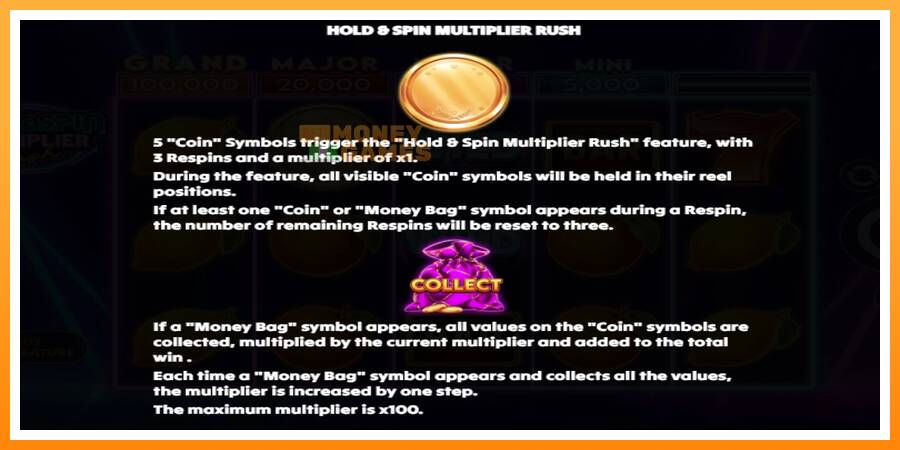 ลองสัมผัสเครื่องดูครับ Hold & Spin Multiplier Rush, รูปภาพ 5: เล่นเพื่อเงิน