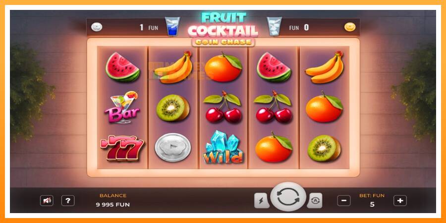 ลองสัมผัสเครื่องดูครับ Fruit Cocktail Coin Chase, รูปภาพ 1: เล่นเพื่อเงิน