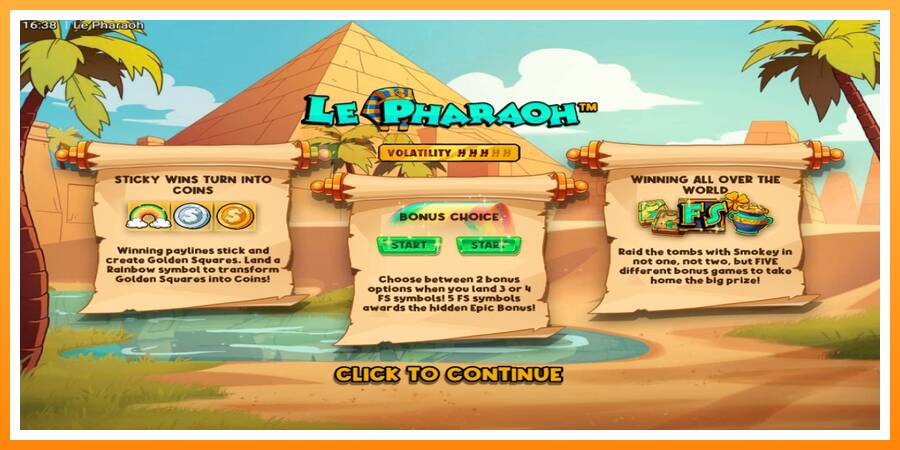 ลองสัมผัสเครื่องดูครับ Le Pharaoh, รูปภาพ 1: เล่นเพื่อเงิน