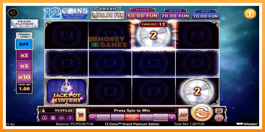 ลองสัมผัสเครื่องดูครับ 12 Coins Grand Platinum Edition, รูปภาพ 2: เล่นเพื่อเงิน