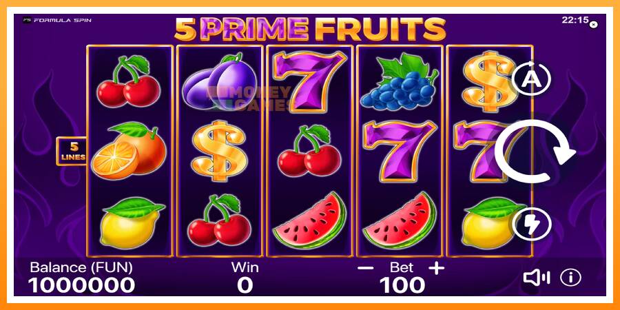 ลองสัมผัสเครื่องดูครับ 5 Prime Fruits, รูปภาพ 2: เล่นเพื่อเงิน