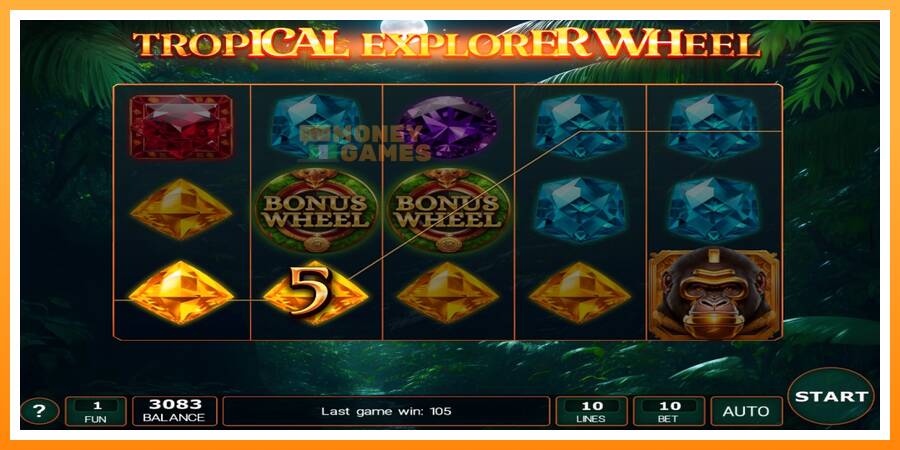 ลองสัมผัสเครื่องดูครับ Tropical Explorer Wheel, รูปภาพ 3: เล่นเพื่อเงิน