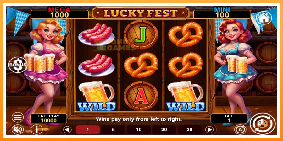 ลองสัมผัสเครื่องดูครับ Lucky Fest Hold & Win, รูปภาพ 1: เล่นเพื่อเงิน