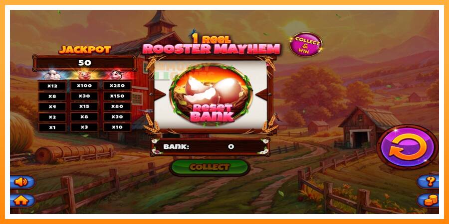 ลองสัมผัสเครื่องดูครับ 1 Reel Rooster Mayhem, รูปภาพ 1: เล่นเพื่อเงิน