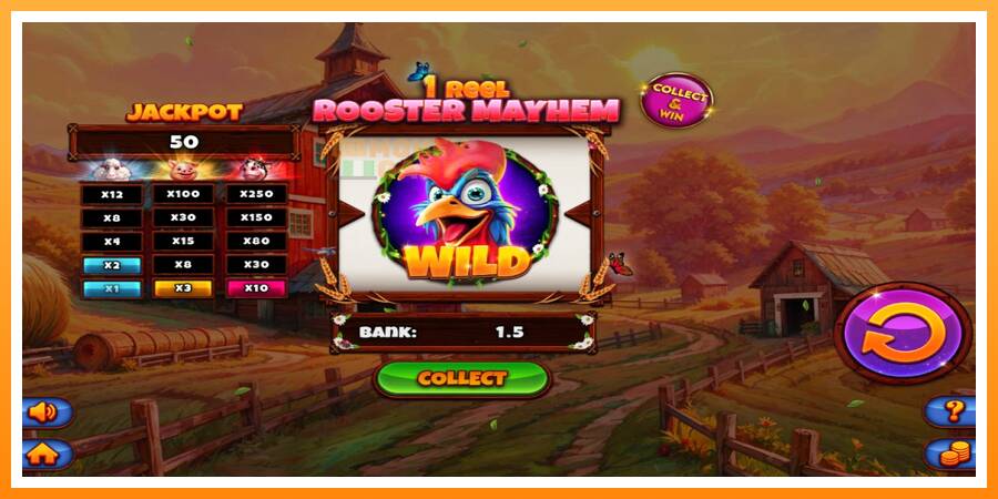 ลองสัมผัสเครื่องดูครับ 1 Reel Rooster Mayhem, รูปภาพ 4: เล่นเพื่อเงิน