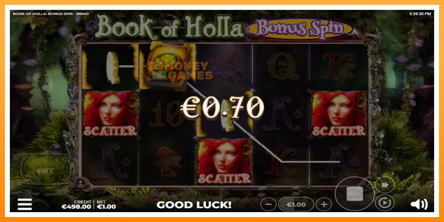 ลองสัมผัสเครื่องดูครับ Book of Holla: Bonus Spin, รูปภาพ 3: เล่นเพื่อเงิน