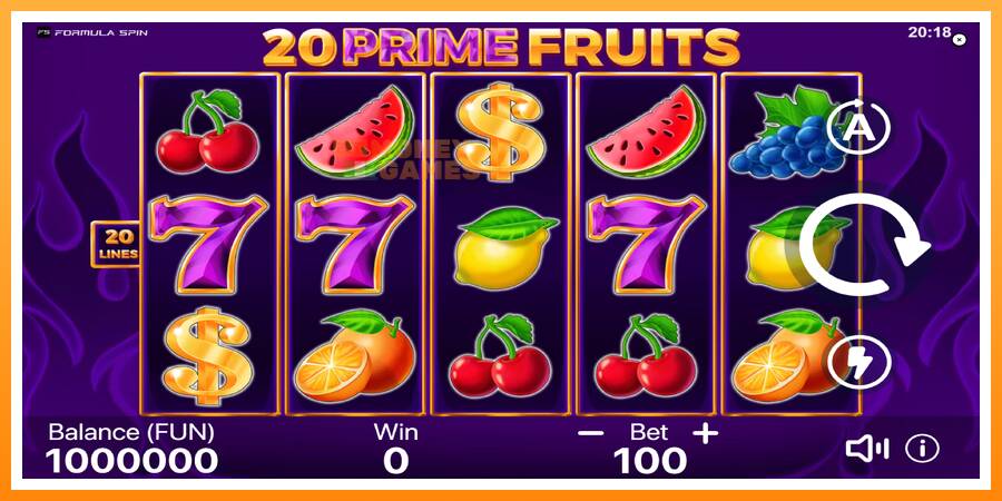 ลองสัมผัสเครื่องดูครับ 20 Prime Fruits, รูปภาพ 1: เล่นเพื่อเงิน