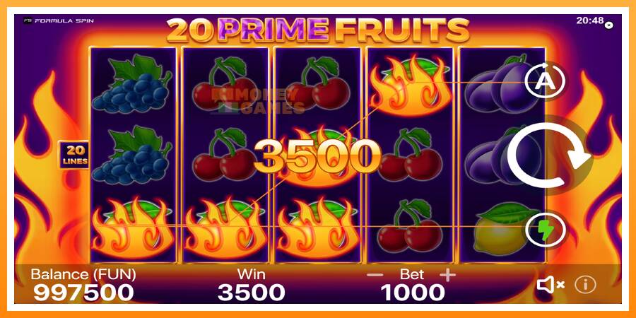 ลองสัมผัสเครื่องดูครับ 20 Prime Fruits, รูปภาพ 2: เล่นเพื่อเงิน