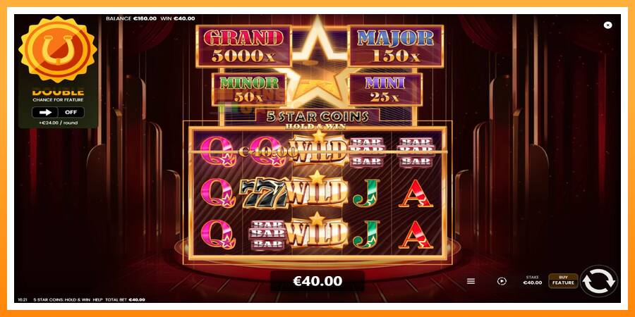 ลองสัมผัสเครื่องดูครับ 5 Star Coins: Hold & Win, รูปภาพ 4: เล่นเพื่อเงิน